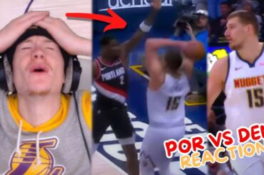 Reacting to Nuggets vs Trail Blazers Regular Season Game!