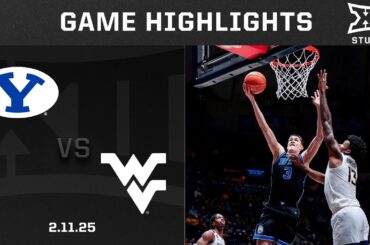 BYU vs. West Virginia Game Highlights | 2024-25 Big 12 Men’s Basketball