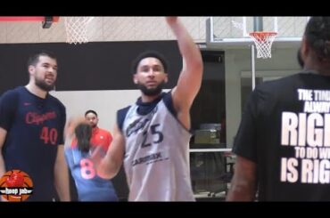 Ben Simmons Works Out With Zubac At His First Clippers Practice. HoopJab NBA