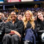 Indiana Fever stars Caitlin Clark, DeWanna Bonner, Aliyah Boston & Lexie Hull at Indiana Pacers Game