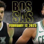Boston Celtics vs San Antonio Spurs Full Game Highlights - February 12, 2025 | NBA Regular Season