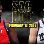 Sacramento Kings vs New Orleans Pelicans Full Game Highlights - February 12 | NBA Regular Season