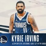 Kyrie Irving (42 Points) Highlights vs. Golden State Warriors | February 12, 2025