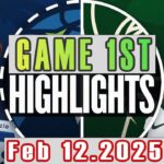 Minnesota Timberwolves Vs Milwaukee Bucks Game 1st Highlights Feb 12,2025 NBA Season 2024-25