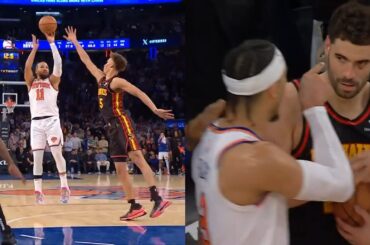 Jalen Brunson hits GAME WINNER vs Hawks over Dyson Daniels in OT WILD ENDING