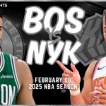 Boston Celtics vs New York Knicks Full Game Highlights | Feb 8 | 2025 NBA Season