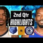 Los Angeles Clipper vs Memphis Grizzlies Full Highlights 2nd Qtr | Feb 12 | 2025 NBA Highlights