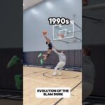 The evolution of the slam dunk