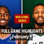 Philadelphia Sixers vs Milwaukee Bucks | Full Game Highlights | 09 February 2025