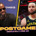 Warriors/Rockets Postgame x Analysis: Steph, Draymond, Coach Kerr Reactions | Feb 13 2025
