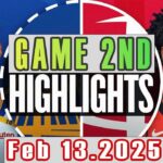 Golden State Warriors VS Houston Rockets Game 2nd Highlights Feb 13,2025 NBA Season 2024-25