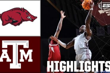 Arkansas Razorbacks vs. Texas A&M Aggies | Full Game Highlights | ESPN College Basketball