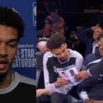 Victor Wembanyama reacts to getting disqualified with CP3 in Skills Challenge