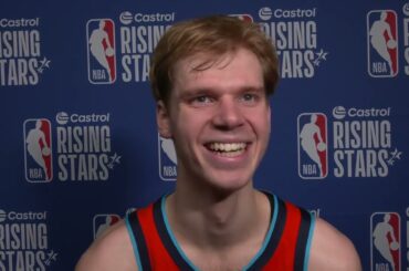 Toronto Raptors Gradey Dick Talks his 12 PTS & 2 3PT on 71% shooting in Rising Stars game!