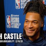 Stephon Castle Rising Stars Media Availability | 2.14.2025