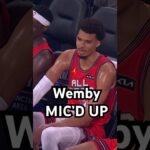 Wemby MIC’D UP for the NBA All-Star game!