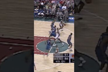 Gary Payton Highlights - 1998 Seattle Supersonics vs Minnesota Timberwolves West 1st Round Game 2
