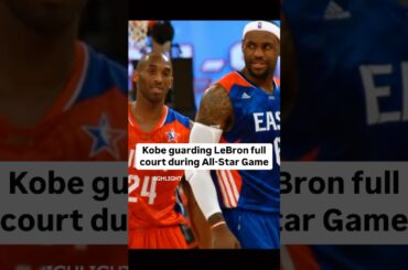 Kobe guarding LeBron full court in All-Star Game 👀