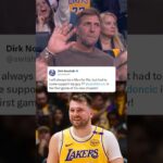 Dirk in the house for Luka’s Lakers debut 👏