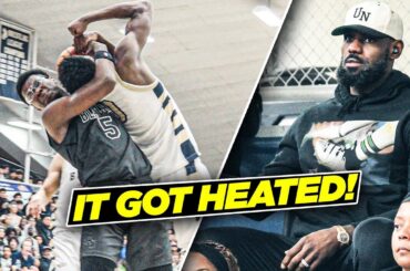 LeBron & Bronny James Watch Bryce James HEATED Matchup Against #1 Ranked PG!
