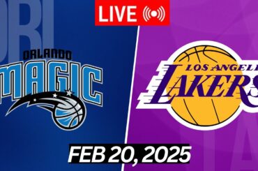 NBA LIVE!  Los Angeles Lakers vs Orlando Magic I NBA 2K25 February 20, 2025 Full Gameplay