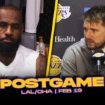 Lakers/Hornets Postgame x Analysis: LeBron, Luka, Reaves, Redick Reactions | Feb 19, 2025