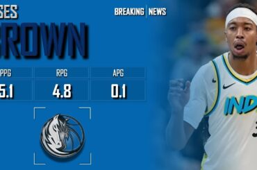 𝐁𝐑𝐄𝐀𝐊𝐈𝐍𝐆 𝐍𝐄𝐖𝐒: Dallas Mavericks Sign Moses Brown To 10-Day Contract | 2024 NBA Season