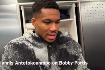 Milwaukee Bucks' Giannis Antetokounmpo reacts to Bobby Portis' suspension: 'He made a mistake'