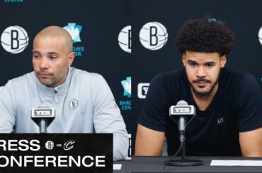 Jordi Fernández and Cam Johnson Postgame Press Conferences vs Cleveland