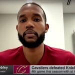 Evan Mobley reacts to Cavaliers' near 40-point win over the Knicks | SportsCenter