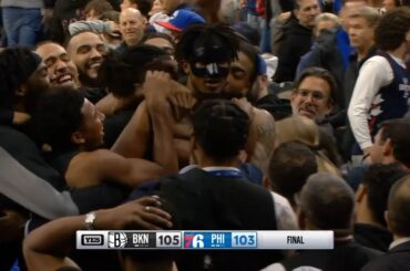 Nic Claxton INSANE GAME WINNER BUZZER BEATER vs 76ers over Paul George