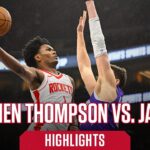 Amen Thompson (22 points) Highlights vs. Utah Jazz l Houston Rockets
