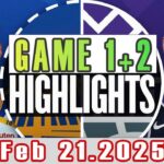 Golden State Warriors VS Sacramento Kings Game 1st+2nd Highlights Feb 21,2025 NBA Season 2024-25