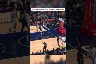 Bilal Coulibaly offensive rebound and dunk vs Milwaukee Bucks 🔥