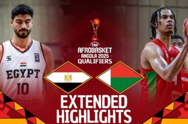 Egypt 🇪🇬 v Madagascar 🇲🇬 | Extended Highlights | FIBA AfroBasket 2025 Qualifiers