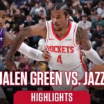 Jalen Green (25 points) Highlights vs. Utah Jazz l Houston Rockets