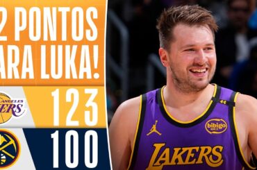 LUKA DONCIC faz seu melhor jogo pelos LAKERS, que derrotam os NUGGETS de JOKIC - Melhores Momentos