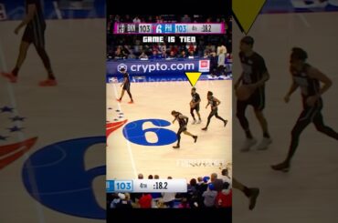 PART 1 - Claxton Took A Bad Shot Over Paul George😈Nets vs 76ers Crazy Ending #nba #shorts