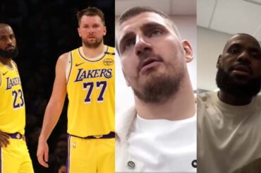 NBA Players React to Los Angeles Lakers Bea  Denver Nuggets (Luka 32 points)