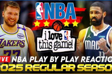 🔴LAKERS vs DALLAS MAVERICKS │ 2025 NBA Basketball Game Play-By-Play Reaction & Scoreboard