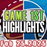 Orlando Magic Vs Cleveland Cavaliers Game 1st Highlights Feb 25,2025 NBA Season 2024-25