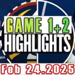 Denver Nuggets VS Indiana Pacers Game 1st+2nd Highlights Feb 24,2025 NBA Season 2024-25