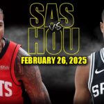 San Antonio Spurs vs Houston Rockets Full Game Highlights - February 26, 2025 | NBA Regular Season