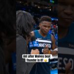 Reporter had to keep Ant in check 😂