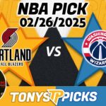Portland Trail Blazers vs Washington Wizards Pick 2/26/25 NBA Pick Prediction