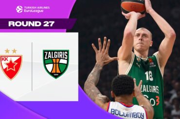 THREE-POINT RAIN in Belgrade | Crvena Zvezda - Zalgiris | BASKETBALL HIGHLIGHTS R27 2024-25