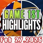 Phoenix Suns Vs New Orleans Pelicans Game 1st Highlights Feb 27,2025 NBA Season 2024-25