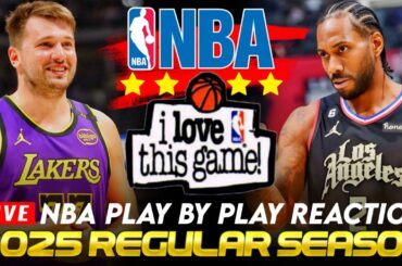 🔴LAKERS vs LA CLIPPERS │ 2025 NBA Basketball Game Play-By-Play Reaction & Scoreboard