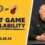 Indiana Pacers Postgame Media Availability at Miami Heat | February 28, 2025