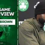 Jaylen Brown on Next Cavs Matchup: "We'll be ready." | Celtics Cavs Postgame 2-28